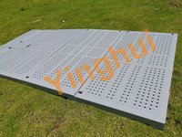 Revêtement de sol modulaire emboîtable robuste T-04 pour la protection des terrains de sport, idéal pour les concerts et événements