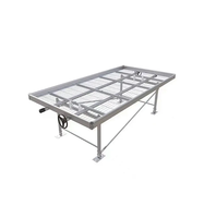 Système hydroponique Soteng Ebb Tide Flood Tray avec table roulante mobile et bacs de semis automatiques - Garantie 1 an, faible coût d'entretien