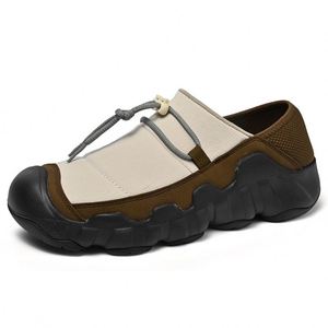 Chaussures de marche légères et respirantes en maille, bout rond, à enfiler, semelle extérieure en caoutchouc, semelle intermédiaire en EVA, baskets décontractées toutes saisons - Product Image 1