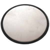 Accessoires de tambour en fibre d'argent estampés pour le dessus et le bas du barillet métallique, épaisseur 0,6 mm, marque CZZB