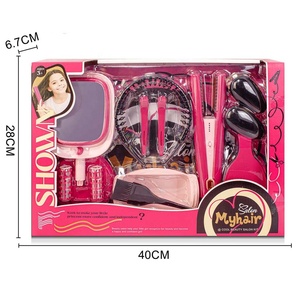 Peluquería de juguete <span class=keywords><strong>para</strong></span> <span class=keywords><strong>niñas</strong></span>, 13 Uds., juego de simulación <span class=keywords><strong>para</strong></span> niños, conjunto de belleza <span class=keywords><strong>para</strong></span> vestir <span class=keywords><strong>con</strong></span> estilo, alisador de espejo <span class=keywords><strong>con</strong></span> <span class=keywords><strong>luces</strong></span> y efectos de sonido - Product Image 4