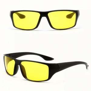 Gafas de Sol Deportivas Personalizadas al por Mayor con Logotipo, Lentes Amarillas, Antideslumbrantes, Visión Nocturna para Hombre y Mujer - Product Image 3