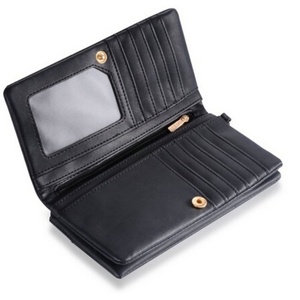 Boshiho Double Zipper Leather Lady Clutch <b>Wristlets</b> - Product Image 5