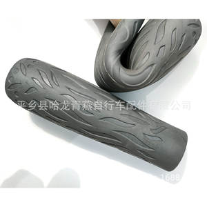 Poignées de guidon de vélo 22,2 mm TPR antidérapantes grises pour VTT - Product Image 2