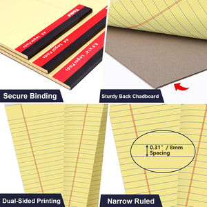 Bloc de Notas Foska de 50 Hojas, Papel Grueso Premium de 70 g/m², Sin Manchas de Tinta - Blocs de Notas Legales en Blanco <span class=keywords><strong>para</strong></span> Trabajo, Estudio y Negocios - Product Image 2