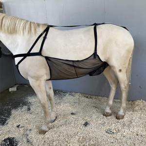 Bande de protection en maille pour ventre de cheval, réglable pour une utilisation en extérieur, en forme de U, en polyester, fournitures d'équipement équestre - Product Image 2