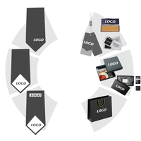Cravate de luxe personnalisée en polyester écologique, style classique et professionnel, avec coffret cadeau pour homme, idéale pour mariage - Vente en gros