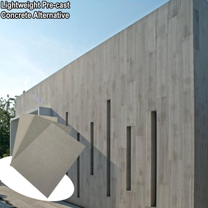 Panneau <span class=keywords><strong>de</strong></span> fibres-<span class=keywords><strong>ciment</strong></span> pour revêtement mural <span class=keywords><strong>extérieur</strong></span>, aspect béton, résistant au feu et à l'eau, poli moderne, 12 mm 15 mm - Product Image 1