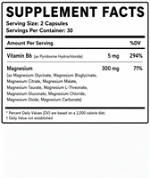 Complément alimentaire OEM-10-en-1 Magnésium et Vitamine B6, 60 capsules, soutient la santé immunitaire