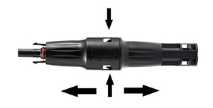 <span class=keywords><strong>Connecteur</strong></span> de panneau solaire Bairui -1000V 1p, adaptateur de borne à sertir femelle/mâle, IP67, contact en cuivre ABS, 5m, courant nominal 45A - Product Image 6