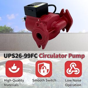 ปั๊มน้ำหมุนเวียน 1/6HP 115V 3 สปีด 33 GPM ระยะส่ง 29 ฟุต แบบหน้าแปลน 3/4 นิ้ว สำหรับระบบทำความร้อนแบบไฮโดรนิค - Product Image 3