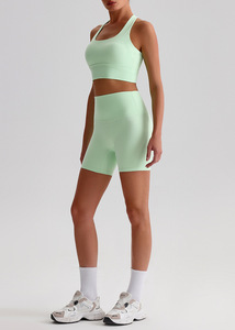 Donne all'ingrosso 2 pezzi reggiseno e <span class=keywords><strong>pantaloncini</strong></span> Set da palestra abbigliamento sportivo Fitness Plus Size Set Yoga - Product Image 6