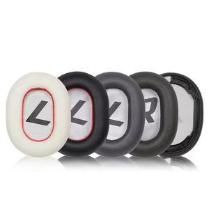 Coussinets d'oreille de remplacement en cuir protéiné en mousse à mémoire de forme pour <span class=keywords><strong>casque</strong></span> <span class=keywords><strong>sans</strong></span> <span class=keywords><strong>fil</strong></span> <span class=keywords><strong>Plantronics</strong></span> BackBeat Pro 2/Voyager 8200 UC - Product Image 5
