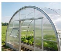 Serre agricole pour légumes, serre mono-chapelle en film plastique PE, tunnel polyvalent à vendre