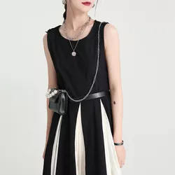 2022 Fashion Summer Crew Neck Sleeveless Strap <strong>Dress</strong> World-weary <strong>Funeral</strong> <strong>Dress</strong> Design Sense Coffee Break French Dress2017 - Product Image 5
