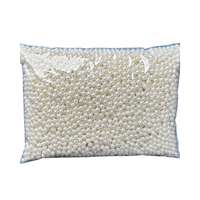 Sac de 500g de perles en plastique ABS, couleur blanc cassé et blanc pur, perles en vrac pour la fabrication de bijoux