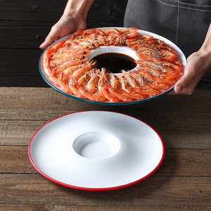 Plato redondo de melamina Xiangyuan de 9.8 pulgadas en color sólido para uso en restaurantes y fiestas. - Product Image 2
