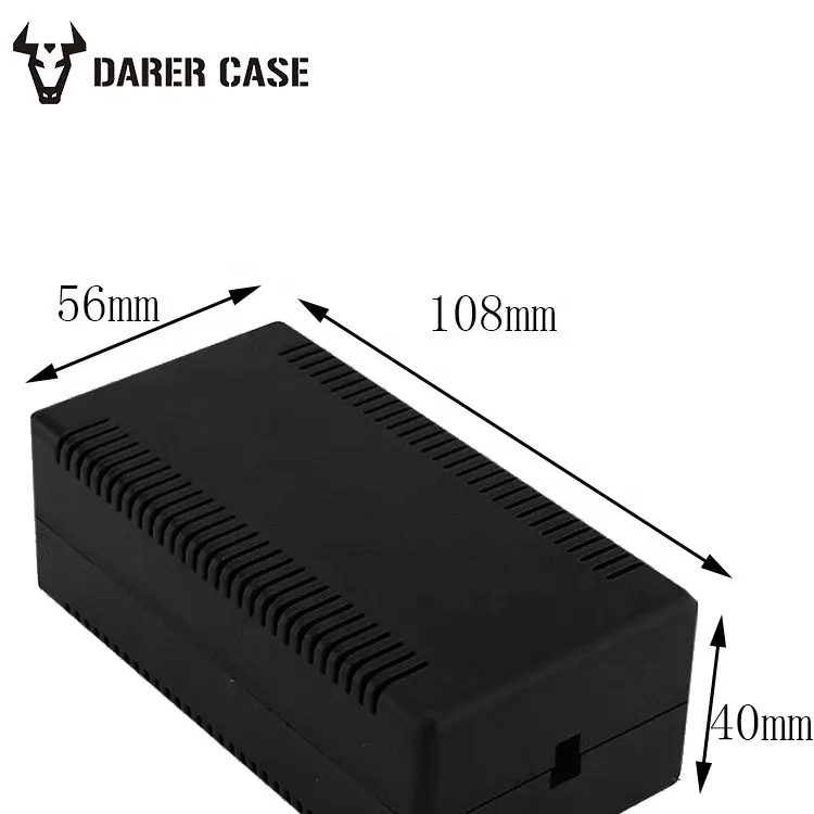 Черная пластиковая электрическая коробка для проектов «сделай сам» SPE080 108*56*40 мм