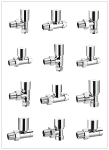 K117 portasciugamani riscaldamento in ottone forgiato cromato lucidatura angolo del corpo valvola del radiatore - Product Image 3