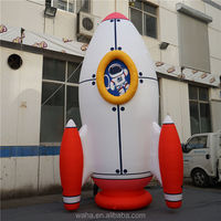 Fusée gonflable personnalisée OEM, vaisseau spatial de qualité commerciale pour événements sur le thème de l'espace