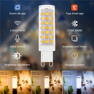 Ampoules LED Wi-Fi intelligentes les plus vendues en Chine, Tuya, à intensité variable, culot G9, blanc chaud, directement de l'usine, matériau ABS, garantie AC de 2 ans - Product Image 6
