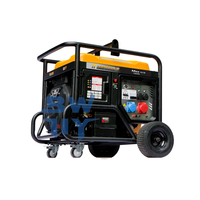 Générateur à essence abordable de 18 kW avec démarrage à distance, 220 V/400 V, régulation automatique AVR, puissance stable pour projets de construction hors site