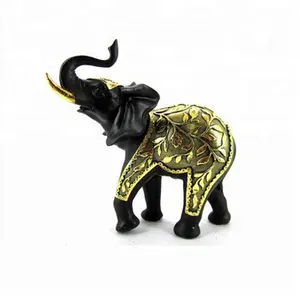 2015 neuer stil personalisiert goldene erscheinung harz elefanten geschenke handwerk lager