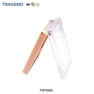 Boîte à poudre vide en plastique noir, conteneur pour blush, logo personnalisé, palette de contouring, tube pour poudre - Product Image 6