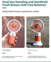 Simpatico Mini Ventilatore Portatile USB Ricaricabile, Ventilatore Tascabile Silenzioso per Viaggi all'Aperto, Regalo Estivo