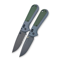 Couteau de poche de survie BM 430BK avec clip de ceinture, couteau pliant pour la randonnée en plein air, le camping, outil EDC