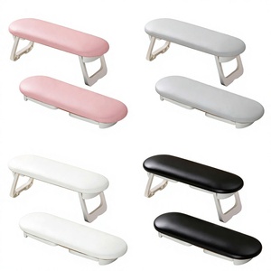 Repose-mains pour nail art, style japonais, minimaliste, luxe léger, pliable, forme <span class=keywords><strong>ovale</strong></span>, couleur unie, réglable en hauteur, tendance - Product Image 1