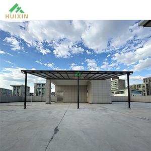 ที่บังแดดแบบยืดได้อัตโนมัติสำหรับระเบียงที่บังแดดตาข่ายสีดำกันสาดทรงบานเกล็ด - Product Image 1