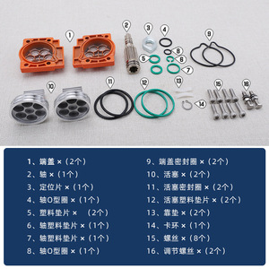 Kit de réparation de pièces d'actionneur pneumatique 50-210 en alliage d'aluminium avec filetage interne, norme nationale, pour remplacement et réparation - Product Image 5