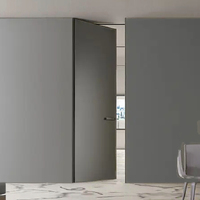 Chambre d'hôtel affleurant ligne zéro en bois intérieur porte cachée solide blanc composite design moderne son salon appartement