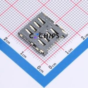MICRO-SIM-012 SIM Card Connector SMD Connector Flip Cover Type Micro SIM Card Card Holder 1.5mm - Product Image 2