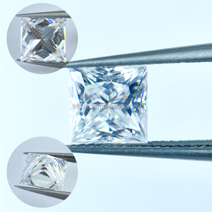 Bán Buôn Công Chúa Cắt Lỏng Moissanite Đá Quý Phòng Thí Nghiệm Tạo Ra Trắng D Kích Thước Màu 3*3Mm Để 11*11Mm - Product Image 2