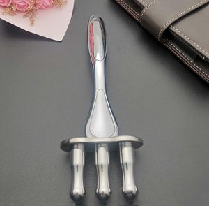 Pluma de masaje magnético de 3 tenedores, masajeador de magnetoterapia con varilla de descarga de ácido, masajeador magnético de punto meridiano - Product Image 4