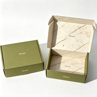 Boîte d'expédition personnalisée avec logo imprimé, en carton ondulé de luxe, pour l'emballage de vêtements et de bijoux, vente en gros