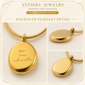 Collier en acier inoxydable pour femme, bijou tendance pour tous les jours - Product Image 3