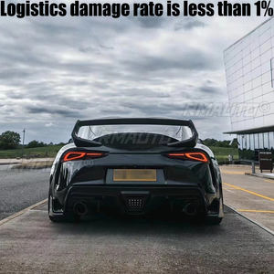 Pour Toyota Supra A90 2019-2020 Aileron de toit arrière en fibre de carbone de haute qualité, couvercle de coffre, style Streetfighter - Product Image 2