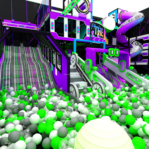 Trẻ em nhảy công viên thương mại Tùy chỉnh Công viên Trampoline công viên giải trí thiết bị sân chơi trong nhà với chiến binh Ninja - Product Image 3