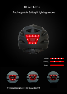 Fabbrica CE CPSC certificato urban road pendolarismo scooter elettrico casco bici casco bicicletta con luce Led anteriore e posteriore - Product Image 6