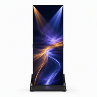 Affichage LED pliable P2.5 à succès – Totem numérique avec luminosité de 1200 cd, garantie de 2 ans et CMS basé sur le cloud