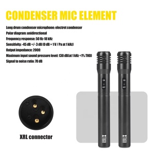 Microphone de batterie sans fil en métal de haute qualité pour <span class=keywords><strong>studio</strong></span> et scène - Product Image 4