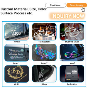 Autocollant de voiture personnalisé de haute qualité, résistant aux UV, non-décolorant, avec logo - Product Image 3