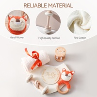 Ensemble de jouets pour bébé Kaiyue, serviette à bave personnalisée, cartes de développement pour bébé, anneau en bois, hochet, bain, photos de bébés, cadeau de naissance