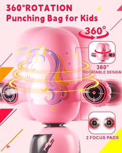Saco de Boxeo Inflable Giratorio 360 Grados para Niños y Niñas, Juguete de Boxeo Mejorado, Saco de Entrenamiento Independiente, Regalo de Navidad y Cumpleaños - Product Image 2