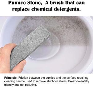 Piedra pómez gris para fregar, herramienta de limpieza de inodoro, baño, cocina, fregadero, parrilla, elimina el calcio del agua dura - Product Image 2
