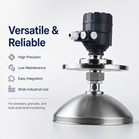 Transmetteur de niveau radar FMCW 80 GHz pour liquides agressifs, portée 15 m, précision élevée +/- 2 mm, sortie HART 24 VDC, capteur de niveau HF55