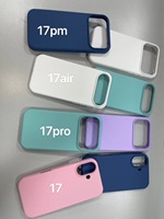 Expédition rapide, étuis de protection en silicone liquide personnalisés pour téléphone portable 17 Pro pour iPhone 15 16 Pro Max 17, coque de téléphone en silicone